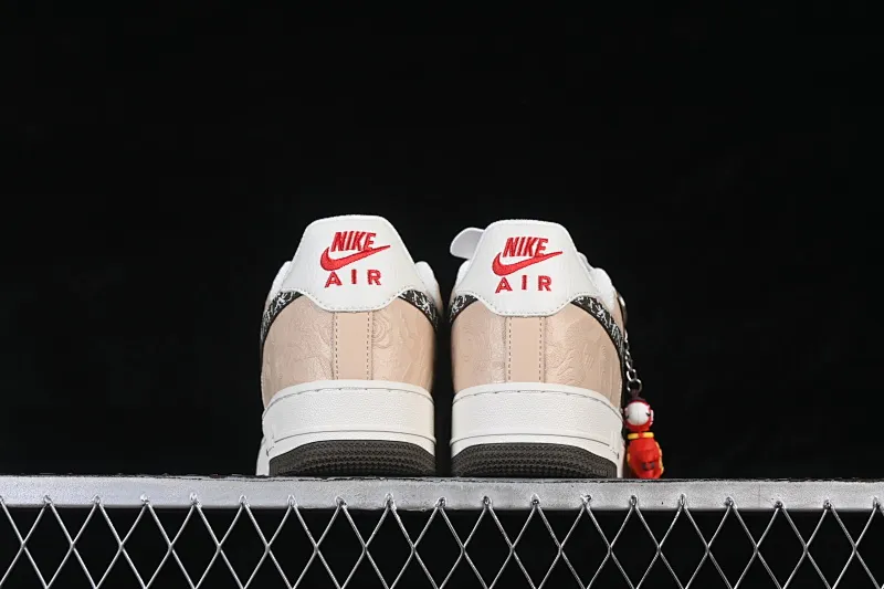 All categories Nk Air Force 1 Air Force series Nk Air Force 1 Low Air Force low top Nike Air Force 1'07 Low Year of the Horse limited edition plain brown condensed smoke Air Force 1 low top casual sneakers NH0601-537